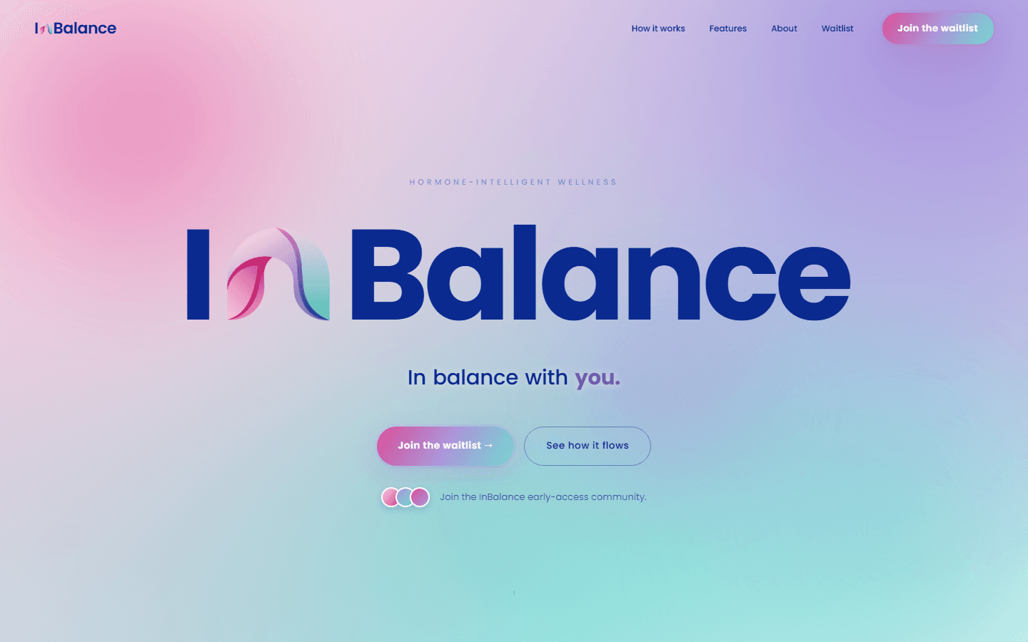 Inbalance AI website homepage